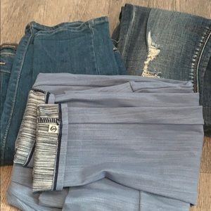 3 pairs of jeans/Jeggings Levi, Express